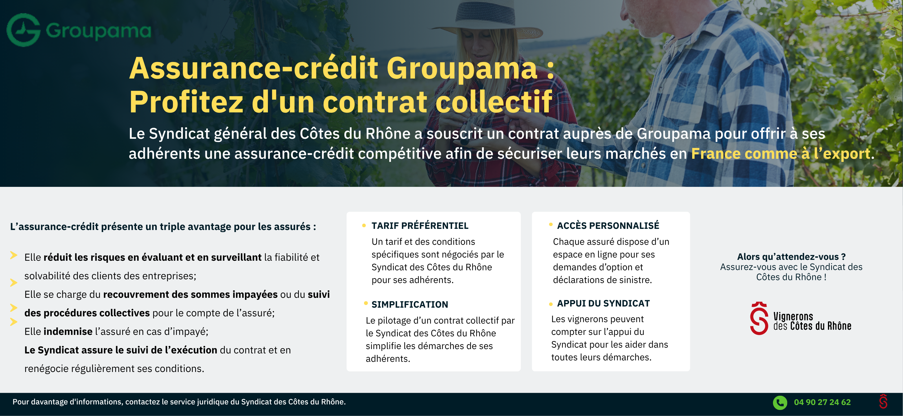 Groupama -Assurez votre sérénité avec le Syndicat général des Côtes du Rhône