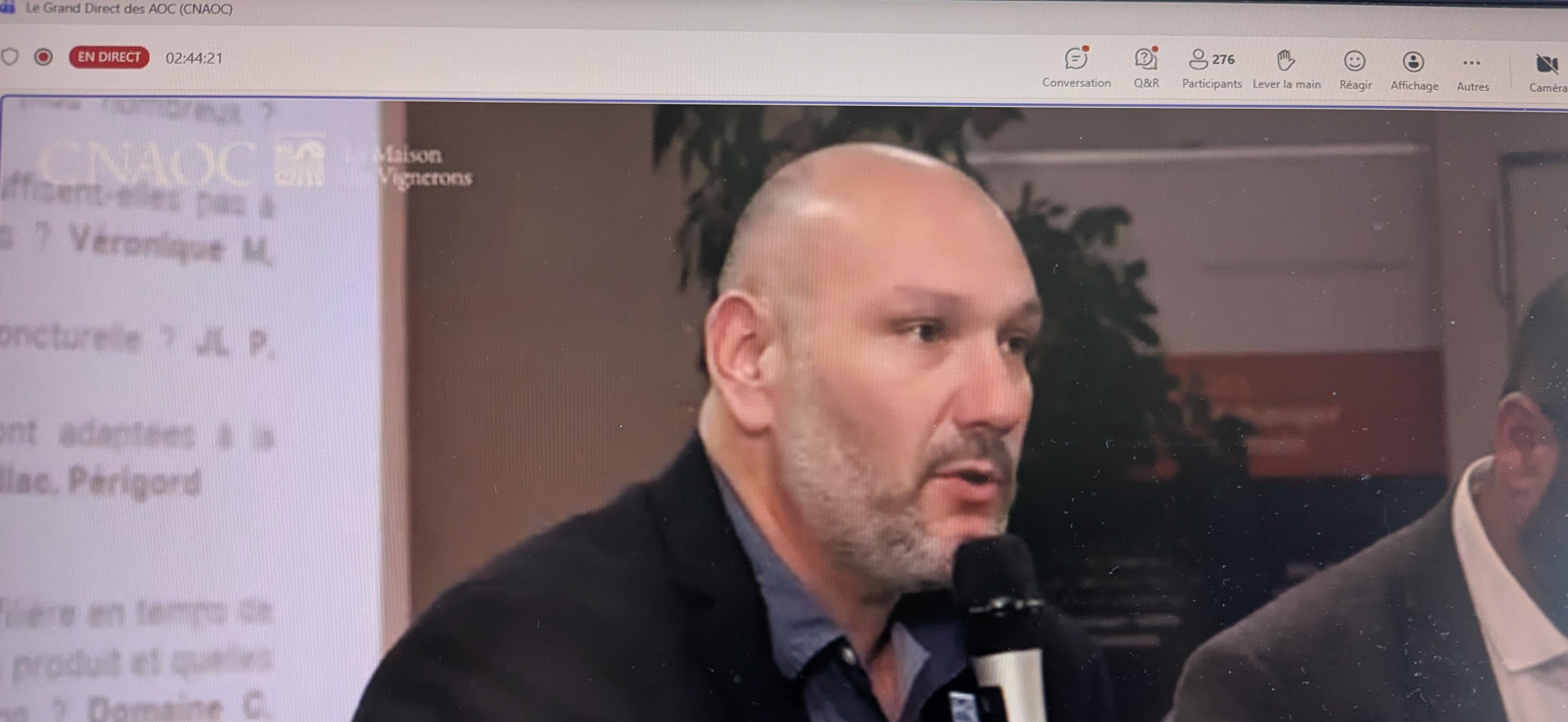 Damien Gilles réagit aux annonces de soutien à la viticulture